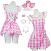 Barbie Movie 2023 Barbie Dress Cosplay Costumes With Hat
