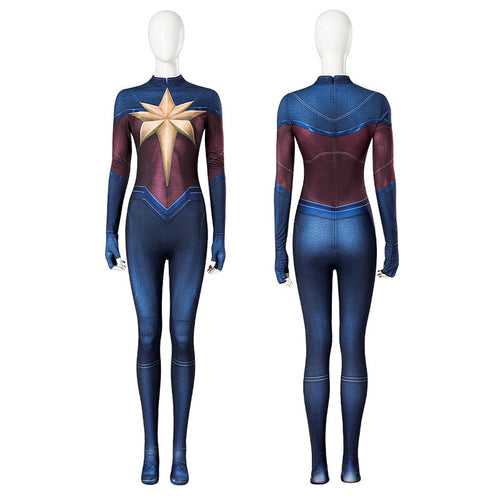 The Marvels Captain Marvel 2 Carol Danvers Jumpsuit Cosplay Costumes