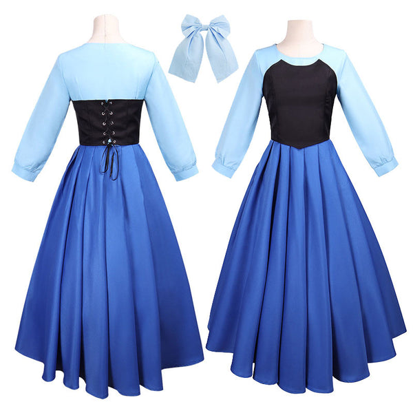 Get Enchanted: Little Mermaid Ariel Blue Dress Cosplay Costume – Cosplay  Clans
