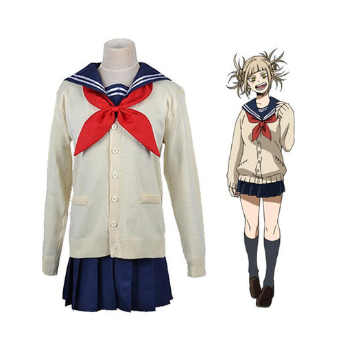 Anime My Hero Academia Himiko Toga JK School Uniform Cosplay Costume - Cosplay Clans