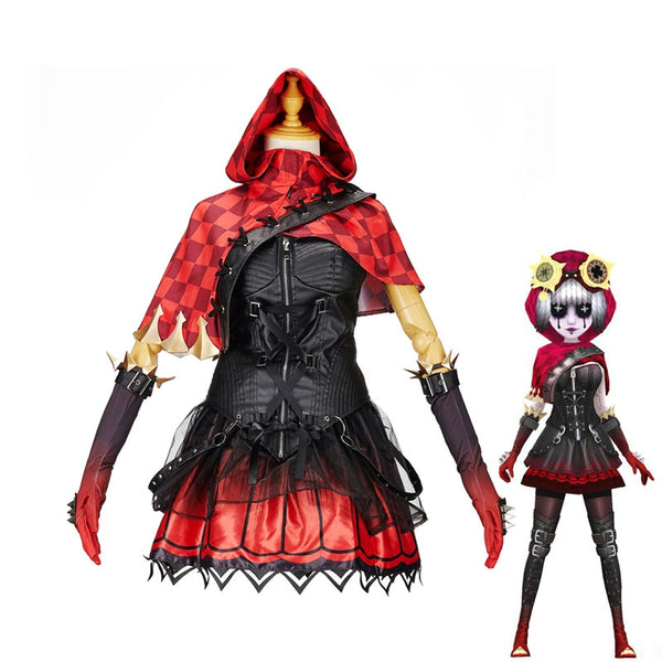 Game Identity V Mechanic Red Riding Hood Tracy Reznik Cosplay