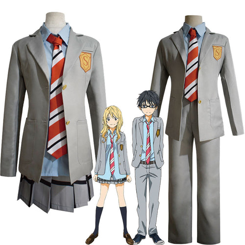 Anime Your Lie in April Kaori Miyazono Uniform Cosplay Costumes
