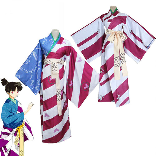 Anime Inuyasha Kagura Kimono Cosplay Costume
