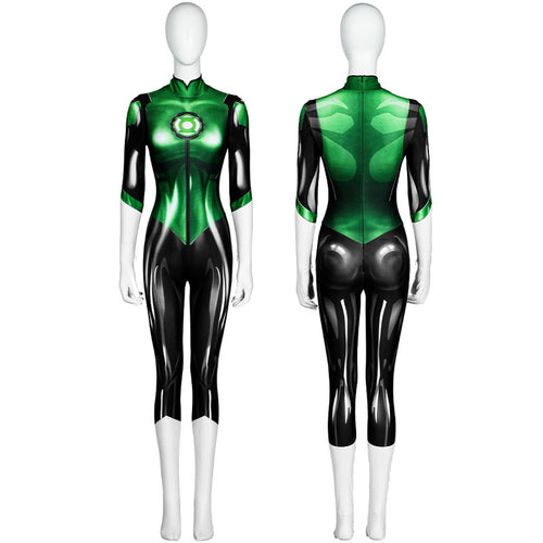 DC Green Lantern Jessica Viviana Cruz Jumpsuit Cosplay Costumes