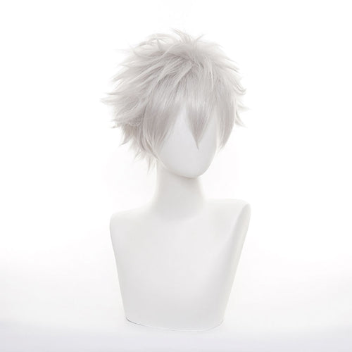 Anime Gintama Sakata Gintoki Silver Grey Cosplay Wigs