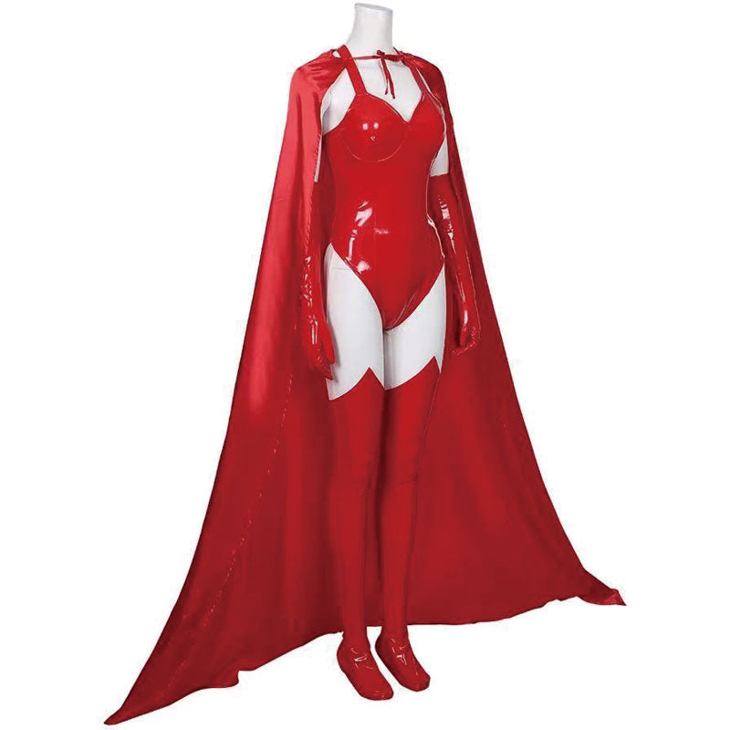 Wanda Vision Wanda Maximoff Scarlet Witch Cosplay Costume 