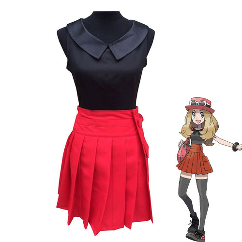 Anime Pokémon Serena Halloween Cosplay Costumes