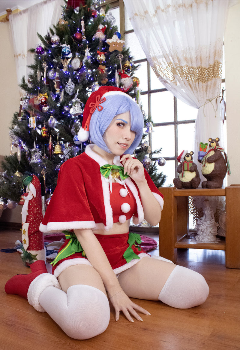 Re:Zero Starting Life in Another World Rem Christmas Cosplay Costume Review