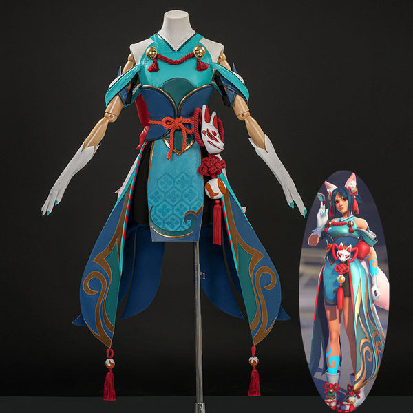 Overwatch 2 Kiriko Inari Cosplay Costumes leather & Outfit Details ...