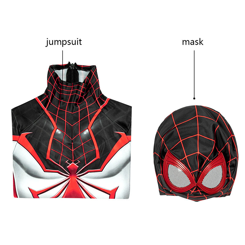 PS5 Spider-Man Miles Morales T.R.A.C.K. Suit Kids Jumpsuit Cosplay Costumes