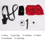 Resident Evil 4 Ada Wong Red Dress Cosplay Costumes