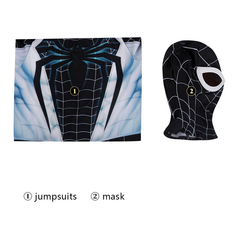 Marvel's Spider-Man Negative Suit Jumpsuit Child Cosplay Costumes