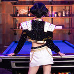 Kpop Demon Hunters Zoey Golden Black Dance Cosplay