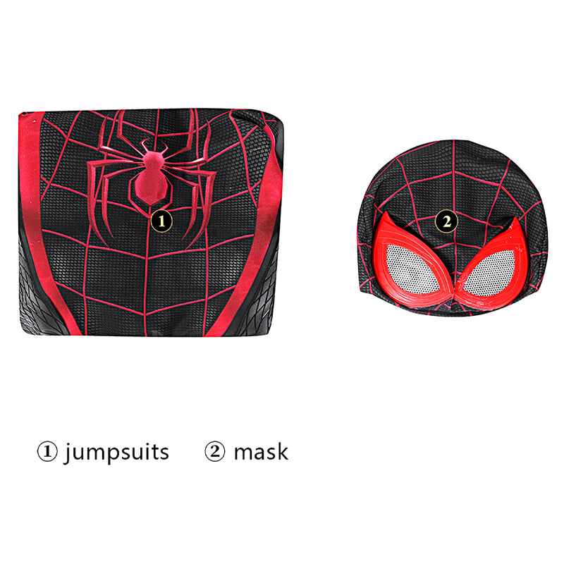 Spiderman PS5 2 Miles Morales Jumpsuit Cosplay Costumes