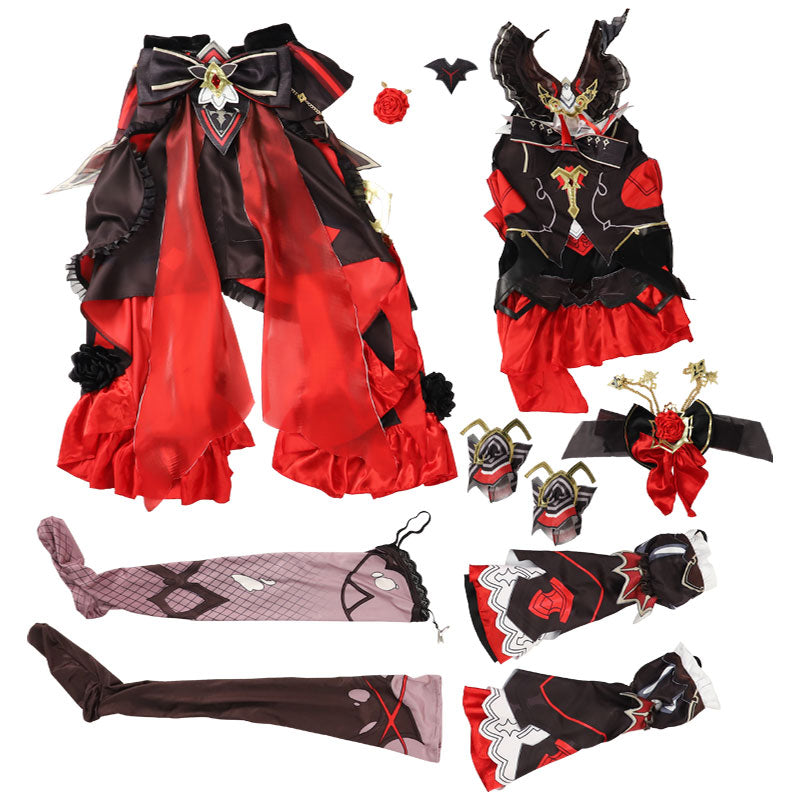 Honkai Impact 3rd Theresa Apocalypse Lunar Vow: Crimson Love Cosplay Costumes