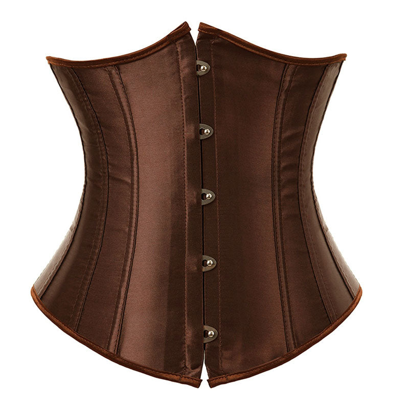 European Style Palace Sexy Abdomen Satin Waist Clip Waist Corset Halloween Cosplay Costumes