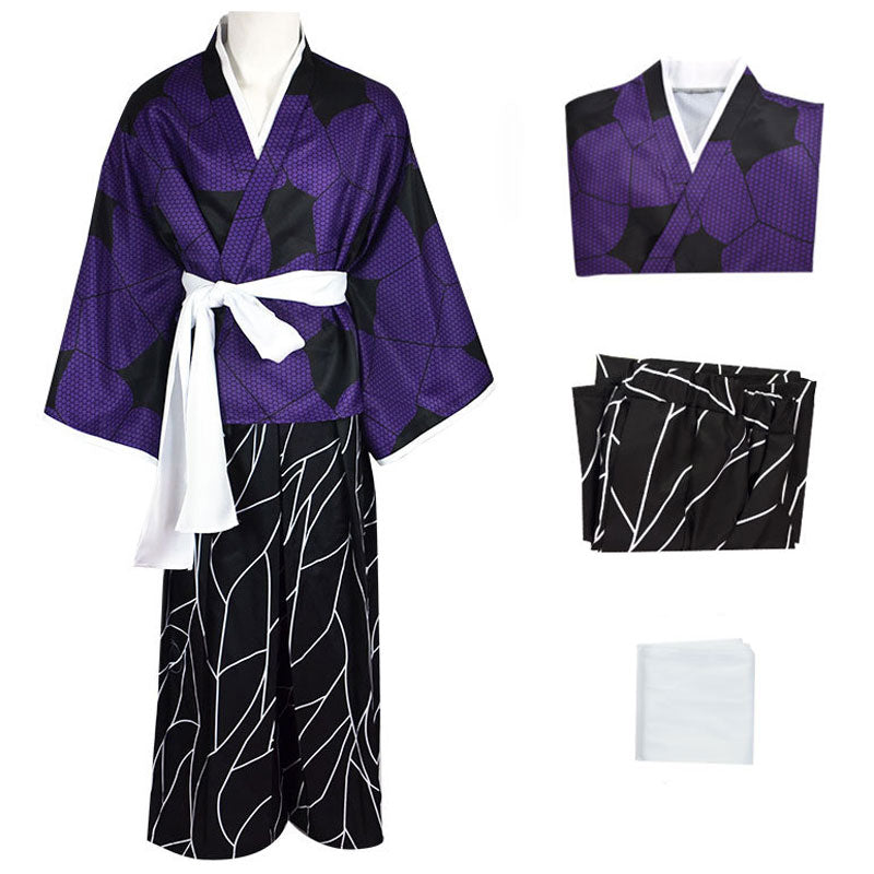 Anime Demon Slayer Kimetsu no Yaiba Kokushibo Cosplay Costumes