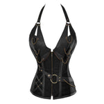European Style Palace Punk belt Style Tight Halter Neck Corset Halloween Cosplay Costumes
