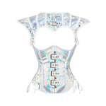 Gothic Rock Steampunk Cape and Corset Halloween Cosplay Costumes