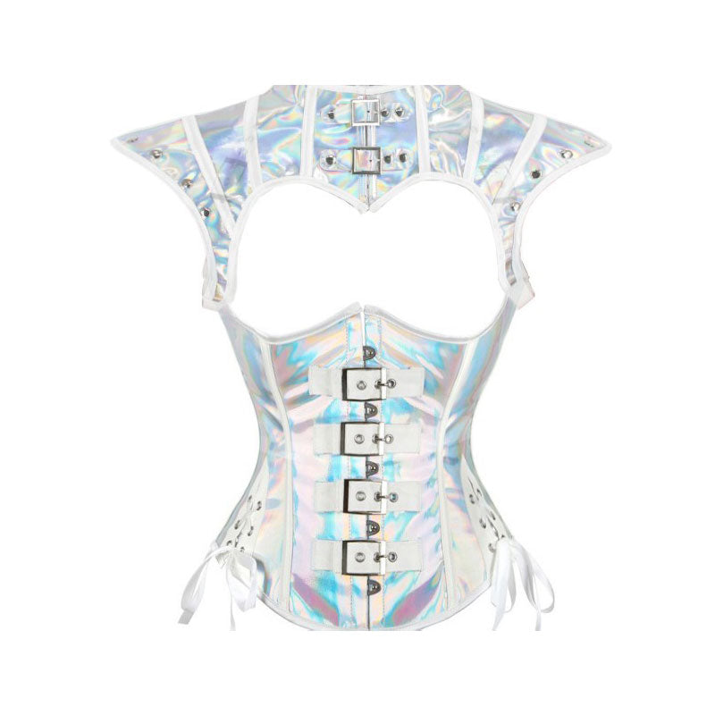 Gothic Rock Steampunk Cape and Corset Halloween Cosplay Costumes