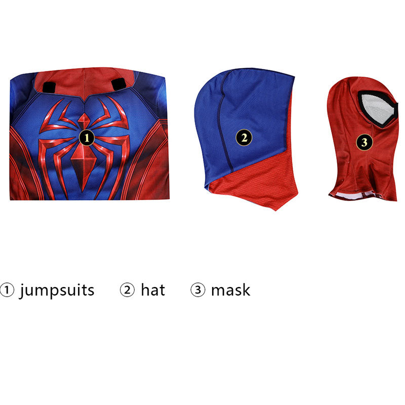 Marvel's Spider-Man 2 Peter Parker Scarlet Spider III Suit Jumpsuit Cosplay Costumes