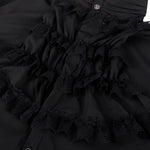 Gothic Ruffled Stand Collar Long Sleeve Men's Tie Shirt Halloween Cosplay Costumes