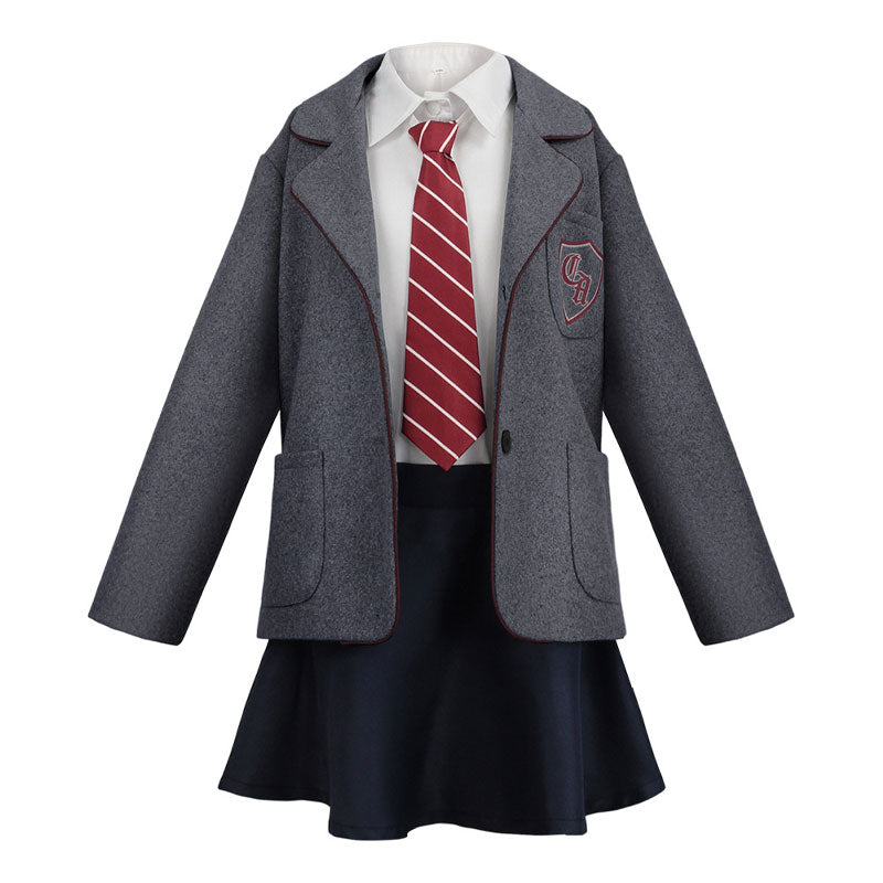 Matilda the Musical Matilda Gray Uniform Cosplay Costumes