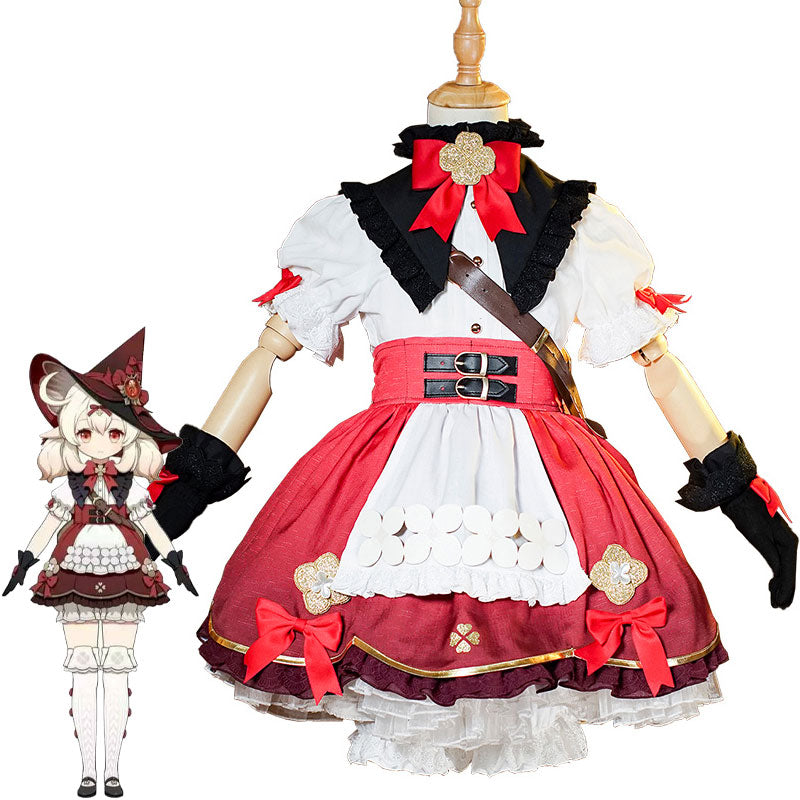 Genshin Impact Klee Blossoming Starlight Kids Cosplay Costumes