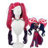 Anime Hazbin Hotel Velvette Twin Ponytails Cosplay Wigs