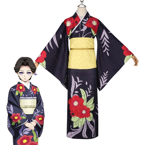 Anime Demon Slayer Kimetsu no Yaiba Tamayo Kimono Cosplay Costumes
