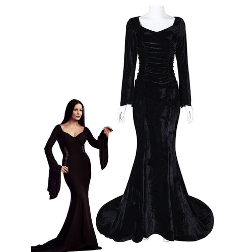Widnesday Mordicia Dress Cosplay Costume