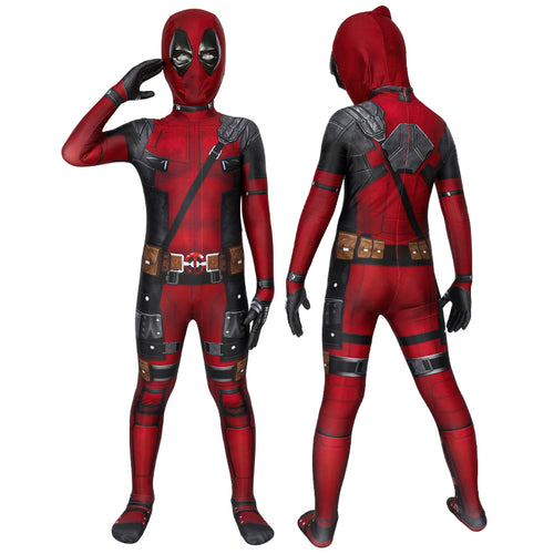 Deadpool Film Wade Wilson Kids Jumpsuit Cosplay Costumes