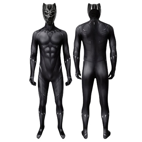 Black Panther T'Challa Full Set Jumpsuit Cosplay Costumes