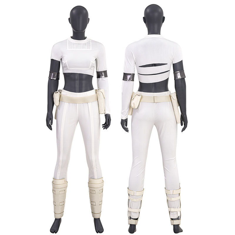 Star Wars: Episode II Attack of The Clones Padme Amidala Cosplay Costumes, White / 2XL Star Wars: Episode II Attack of The Clones Padme Amidala Cosplay Costumes, White / 2XL