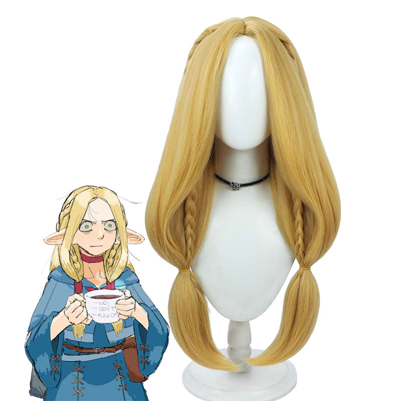 Delicious in Dungeon Marcille Donato Gold Cosplay Wigs