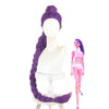 Kpop Demon Hunters Rumi Bright Purple Cosplay Wigs