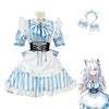 Azur Lane X Hololive Shirakami Fubuki Maid Cosplay Costumes