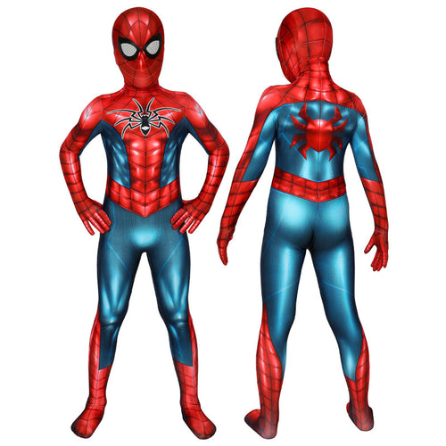 Marvel's Spider-Man Spider Armor MK IV Suit Kids Jumpsuits Cosplay Costume