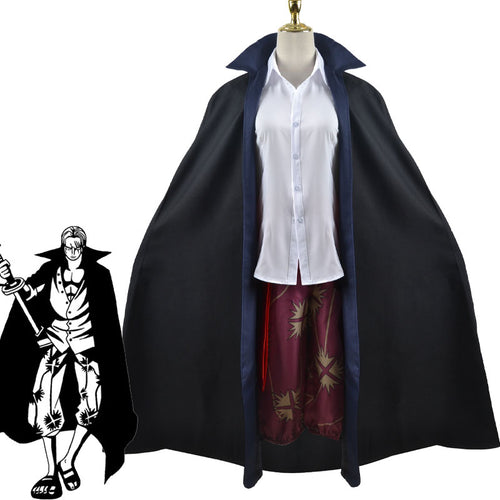Anime One Piece Red-Haired Shanks Halloween Cosplay Costumes