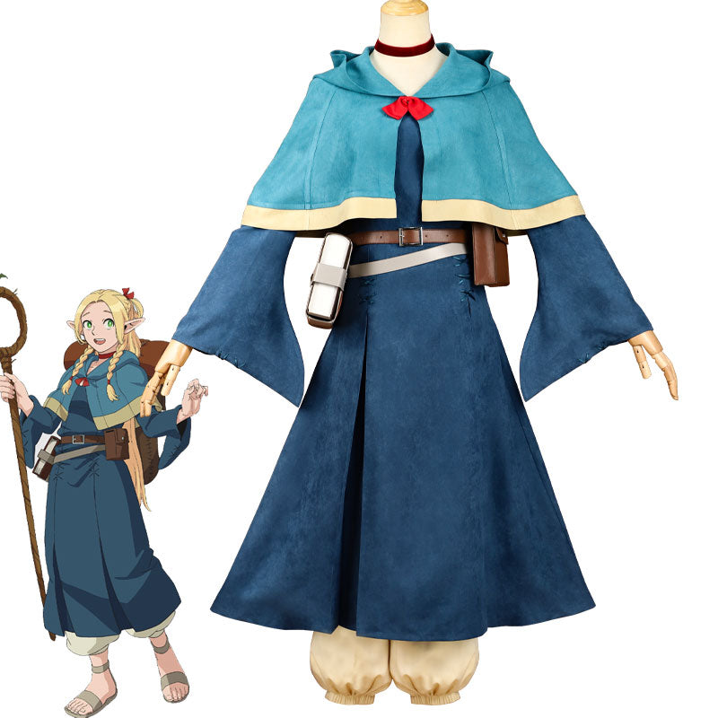 Delicious in Dungeon Marcille Donato Cosplay Costumes With Bags