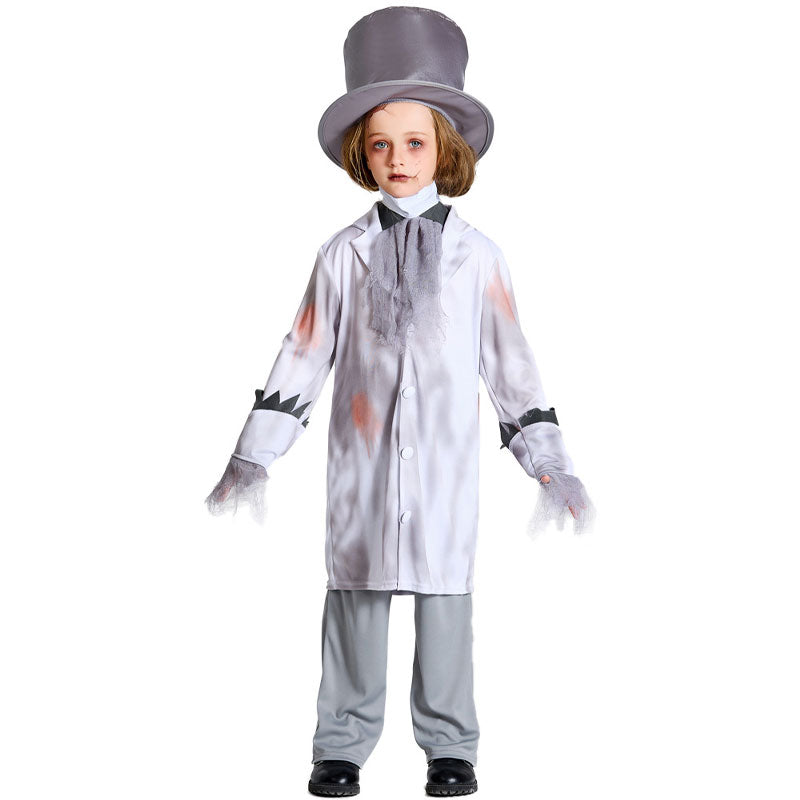 Halloween Party Vampire Bride Dress Kids Cosplay Costumes