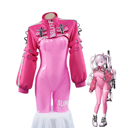 Goddess of Victory: NIKKE Alice Jumpsuit Cosplay Costume With Ear Props
