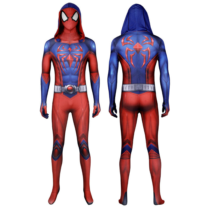 Marvel's Spider-Man 2 Peter Parker Scarlet Spider III Suit Jumpsuit Cosplay Costumes