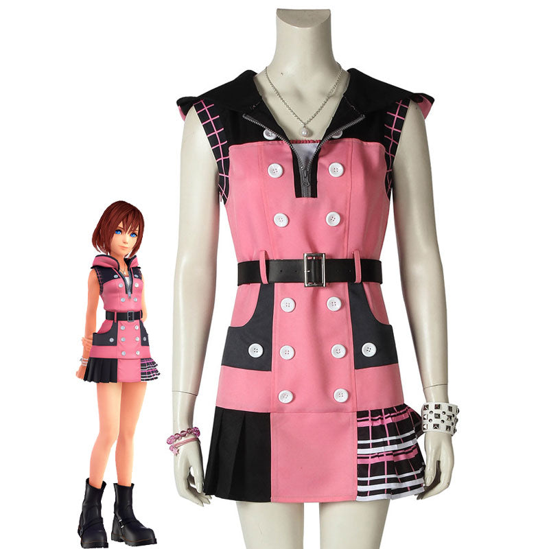 Game Kingdom Hearts Kairi Cosplay Costume