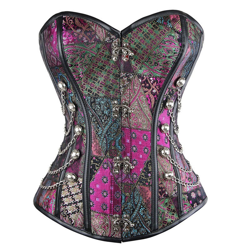 European Style Palace Steel Bone Punk Gothic Tights Corset Cosplay Costumes