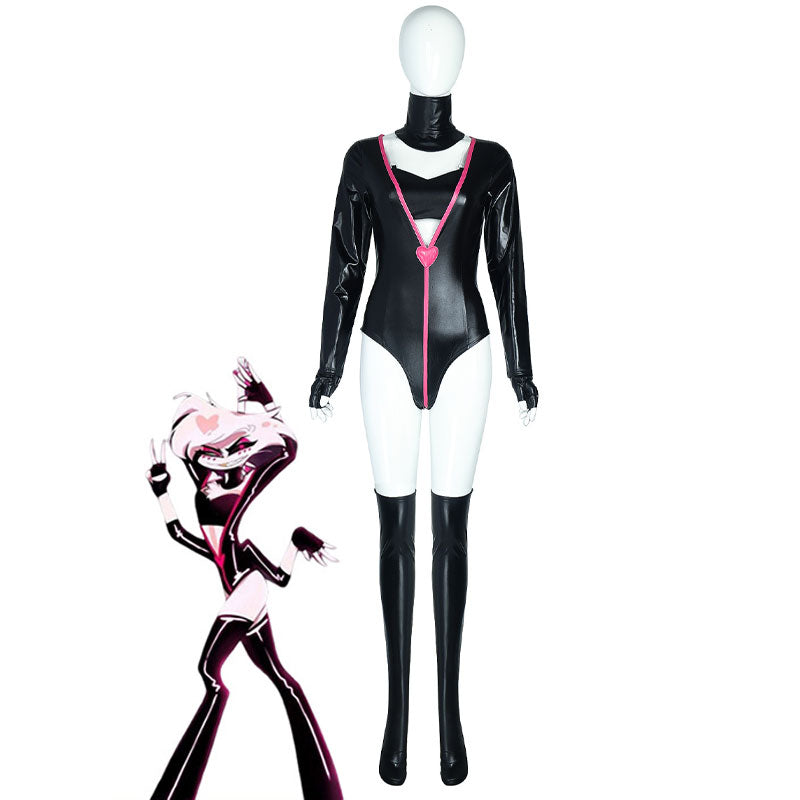 Buy Hazbin Hotel Angel Dust Masquerade Cosplay Costume – Cosplay Clans