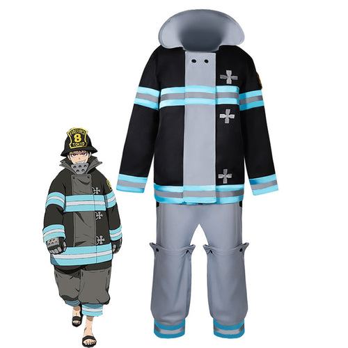Fire Force Shinra Kusakabe Special Fire Force Company 8 Fire Suit Cosplay Costume