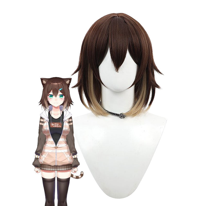Hololive English Virtual YouTuber Fumino Tamaki Noraneko Cosplay Wig