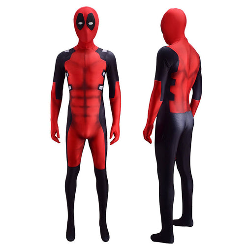 Deadpool Wade Wilson Red Jumpsuit Cosplay Costumes 