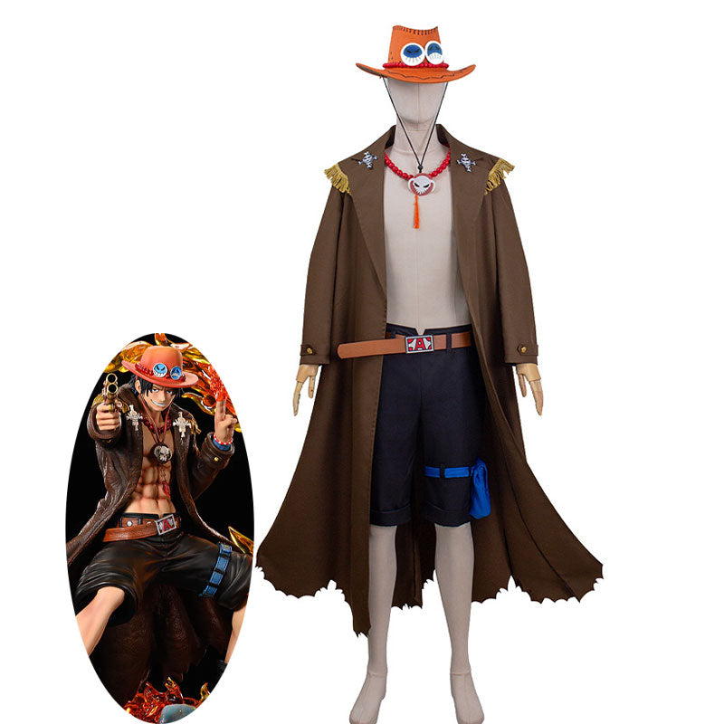 One Piece Movie Portgas D. Ace Live action Version Cosplay Costume